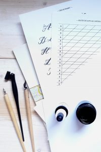 Material-Tipps Moderne Kalligraphie