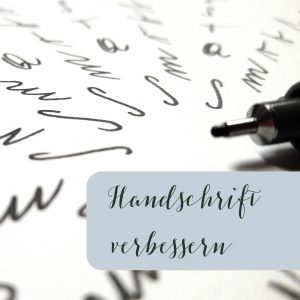 Handschrift verbessern Schönschreiben Stifthaltung verkrampfen irma link Kalligraphie
