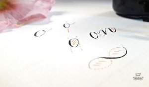 Das Kalligraphie Oval beim Schönschreiben lernen irma link Blog